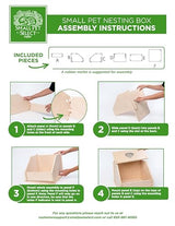 Small Pet Select - Chicken Nesting Box, 15x15x11, for Hens Laying Eggs, Wooden, Chicken Coop Nest Box, Made in The USA Small Pet Select