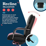 La-Z-Boy Symphony Executive Mid-Back Office Chair, Diamond Quilt Seat and Back, Pocket Coil Cushion, Padded Armrests, Ergonomic Computer DeskChair, Swivel Metal Base, Bonded Leather, Black/Graphite La-Z-Boy