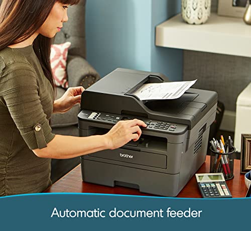 Brother Monochrome Laser Printer, MFCL2710DW, Wireless Networking, Duplex Printing, Includes 4 Month Refresh Subscription Trial and Amazon Dash Replenishment Ready