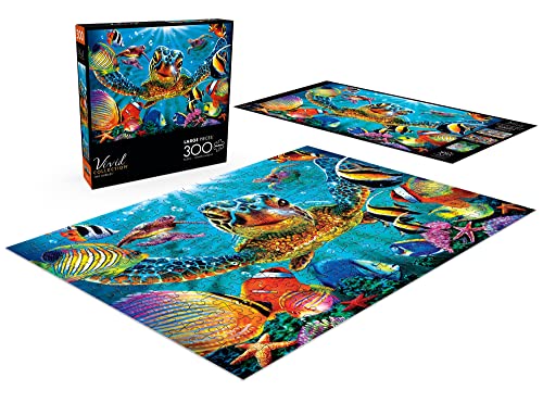 Buffalo Games - Vivid Collection - Tiny Bubbles - 300 Large Piece Jigsaw Puzzle , Blue Buffalo Games