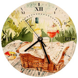 US Stock 20pcs Wood Wall Clock 7.9 inch Sublimation Blank Wooden Round Wall Clocks for Living Room Decor Heat Transfer Press Printing DIY CALCA