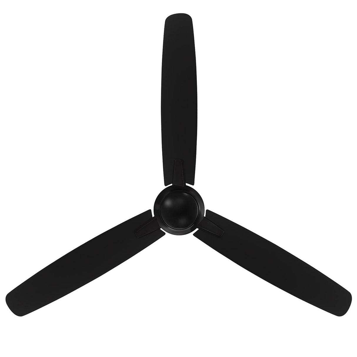 WAC Smart Fans Blitzen Indoor and Outdoor 3-Blade Smart Home Ceiling Fan 54in Matte Black with Remote Control works with Alexa and iOS or Android App (NO LED LIGHT KIT) WAC Lighting
