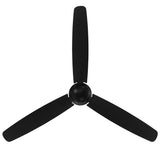 WAC Smart Fans Blitzen Indoor and Outdoor 3-Blade Smart Home Ceiling Fan 54in Matte Black with Remote Control works with Alexa and iOS or Android App (NO LED LIGHT KIT) WAC Lighting