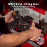 SUNEX TOOLS 5720AH Fully-Welded Air/Hydraulic Shop Press, 20 Tons Sunex Tools