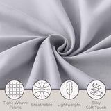 Home, Silver Brushed Microfiber Set-4 Piece Bed Linens-Fitted & Flat Sheets, 2 Pillowcases-Wrinkle by Lavish (Full, Gray) Lavish Home