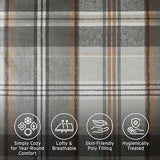 Intelligent Design Queen Duvet Cover Set Plaid Classic Cabin Lodge Duvet Cover Queen Size, Modern Casual Lightweight All Season Bedding Cover Queen, Matching Shams, Blake, Full/Queen Tan/Gray 3 Piece Intelligent Design