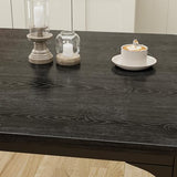 Gizoon Kitchen Table for 2, Table and Chairs Set of 2, 3 Piece Dinner Table Set with 2 Upholstered PU Leather Chairs for Dining Room, Living Room, Apartment, Small Space, Black Gizoon