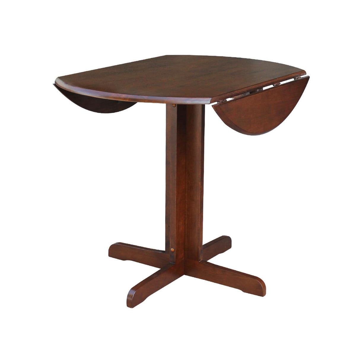 International Concepts Dual Drop Leaf Dining Table, 36-Inch, Espresso IC International Concepts