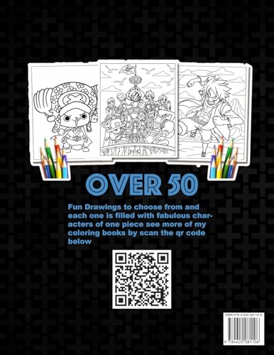 One piece Coloring Book: Anime Coloring Books for Luffy Straw Hat and Friends Fans