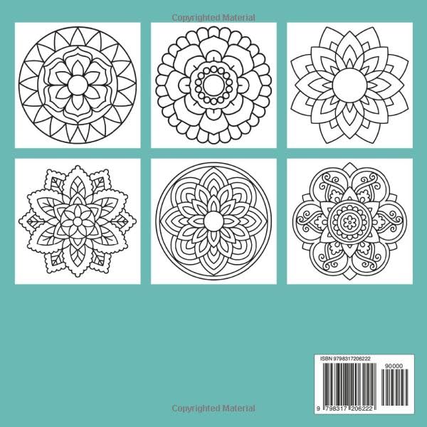 Bold and Easy Mandala Coloring Book: Mindful Designs for Stress Relief, Relaxation and Reflection, Simple Mandala Patterns for Adults and Teens WoodArtSupply