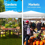 10'x30' Party Tent, Outdoor Wedding Tents with 8 Removable Sidewalls, Gazebo Shelter for Parties Patio, Outside Waterproof Canopy Tents, Party Wedding BBQ Events Tent, White MegaChoice