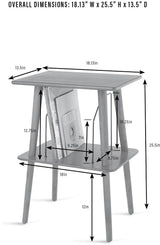 Crosley Manchester Record Player Stand, Media Console with Vinyl Storage, Modern Home Organizer, Paprika Crosley