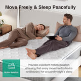 Novilla 12 Inch Full Size Mattress, Hybrid Mattress Full with Pocketed Coils & Gel Infused Memory Foam & Nylon Cooling Fabric for Motion Isolation & Pain Relief Comfort CertiPUR-US Certified Novilla