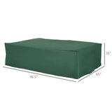 Outsunny 97" x 65" x 26" Heavy Duty Outdoor Sectional Sofa Cover, Waterproof Patio Furniture Cover for Weather Protection, Dark Green Outsunny
