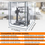 NUENSS-ROR 3D Printer Enclosure for Creality Ender Highly Transparent Waterproof Fireproof 3D Printer Protective Cover for Creality Ender 3 Ender 3 V2 Upgraded Ender 3 V3 Ender 3 V3 KE Ender 3 V3 SE NUENSS-ROR