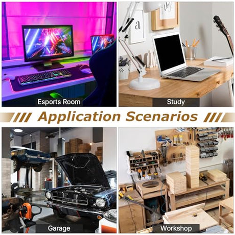48" Adjustable Height Workbench with Pegboard, Work Benches for Garage, Heavy Duty Wood Top Work Bench with Wheels, 2000 LBS Load Capacity, Rolling Work Table with AC/USB Outlet Storage Shelf Hooks Zevemomo