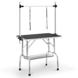 SoarFlash Pet Dog Grooming Table Foldable,Heavy Duty Foldable Pet Grooming Table with Arm & Noose & Mesh Tray, Maximum Capacity Up to 330lbs, 36inch, Black SoarFlash