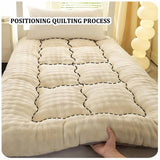 Yadlan Japanese Floor Mattress, Futon Mattress with Portable Storage Bag and Washable Cover, Roll Up Thick Tatami Mat Suitable for Camping, Guest Room Grey 45 * 45cm Yadlan
