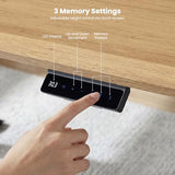 EUREKA ERGONOMIC Standing Desk, 63" Executive Height Adjustable Computer Desk with Single Motor, Touch Screen Control, Modern Trapezoidal Legs, PVC Oak Finish EUREKA ERGONOMIC