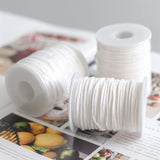 400 ft Cotton Candle Wick,24 PLY Braided Cotton Candle Making Wicks Spool + 200 Pieces Metal Sustainer Tabs + 1 Piece Centering Device Holder Set for DIY Crafts happytakehome