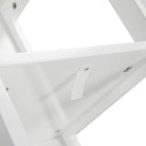 Yaheetech Bathroom Floor Cabinet, Wooden Storage Cabinet with 2 Drawers, Multifunctional Side Organizer Rack Stand Table, White Yaheetech