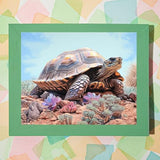 DIY Acrylic Painting Kit, Animal Turtle in Desert, Paint by Number for Adults and Beginner, Canvas Painting Gift Kit Home Wall Decor, 40x50cm WUIVCTR