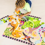 Melissa & Doug Dinosaur Dawn Jumbo Jigsaw Floor Puzzle (24 pcs, 2 x 3 feet) - FSC Certified Melissa & Doug