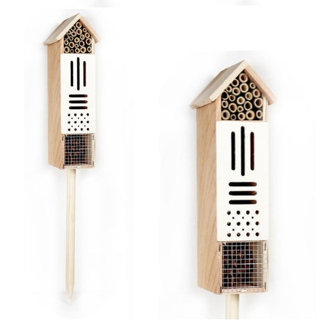 Wooden Insect House, Insect Hotel for Bugs, Bees, Butterflys, Ladybirds, Natural Beneficial Insect Habitat for Garden and Yard GardeningProducts4Less