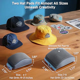 Auto Hat Heat Press Machine, Automatic Open/Release, 4 Memory Modes, Precise Temp/Timer Control, 6.54"x3.84"Curved Heat Plate, Hat Stretcher, for Caps, Sublimation, Vinyl, Heat Transfer GOCHIFIX