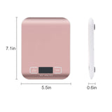 Selegere Digital Shipping Scale,Stainless Steel Panel, Accurate 5kg/1g Portable Postal Scale for Packages, Small Business,Kitchen, Food, Handmade, Liquids, and Boutique (Rose Gold) Selegere