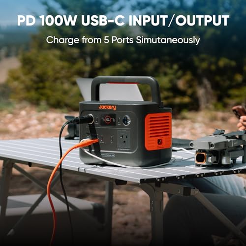 Jackery Explorer 240 v2 Portable Power Station 2024 New Version, 256Wh LiFePO4 Battery with 300W AC/100W USB-C Output, 1Hr Fast Charging, Versatile Scenarios-Outdoor/Camping/RV/Travel/Emergency Backup Jackery