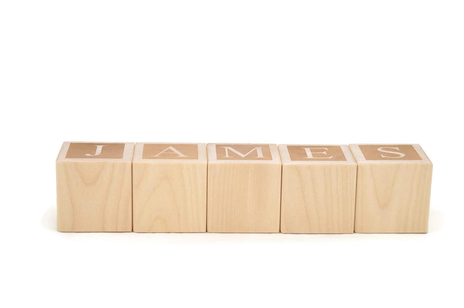 Letter Baby Blocks - Custom Personalized Name Blocks by Little Wooden Wonders - WoodArtSupply