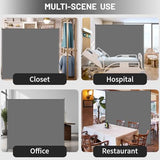 Room Divider, 72x72Inch Large Single Panel Privacy Screen for Room Separation,Free Standing Partition Wall with Thickened Fabric,Portable for Office,Bedroom,Patio,Gray FCCRETA