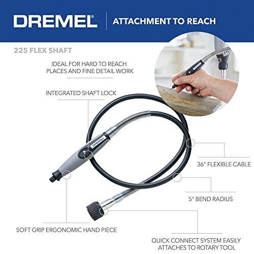 Dremel 4300-9/64 Versatile Rotary Tool Kit with Flex Shaft - 9 Attachments & 64 Accessories - Ideal for Engraving, Etching, Sanding, and Polishing - WoodArtSupply