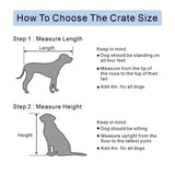 beeNbkks Furniture Style Dog Crate End Table, Double Doors Wooden Wire Dog Kennel with Pet Bed, Decorative Pet Crate Dog House Indoor Medium Large beeNbkks