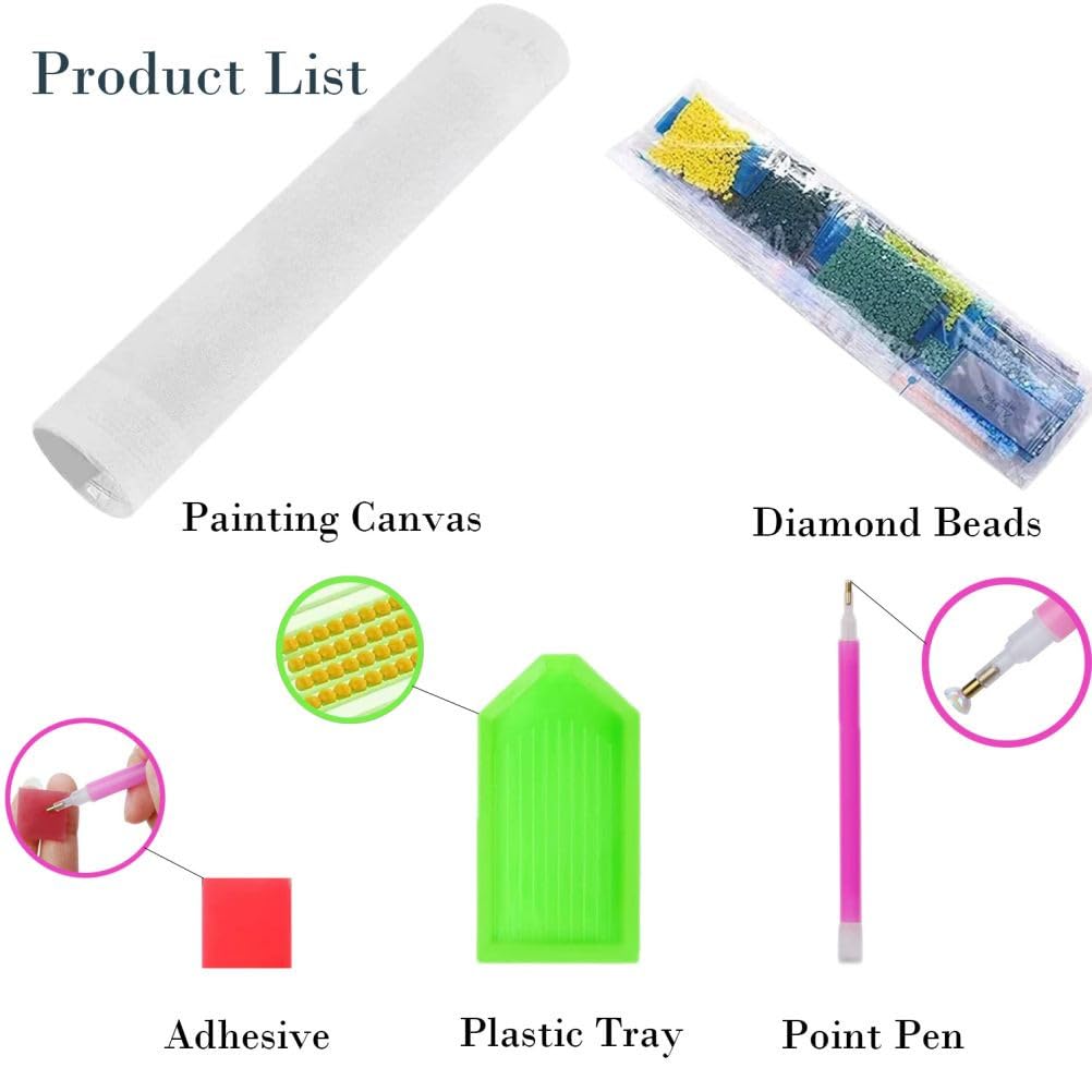 ARTopet 5D Diamond Art Painting Kits Pisces Diamond Art Painting for Adults Beginners with Accessories DIY Full Round Drill for Home Wall Decor 30x30cm/11.8x11.8in ARTopet