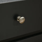 HOMCOM Rolling Kitchen Island with Storage, Kitchen Cart with Wood Top, 3 Drawers and 2 Barn Door Style Cabinet, Adjustable Shelves, Spice Rack, Black HOMCOM