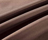 Sheets & Beyond Wrap Around Solid Microfiber Luxury Hotel Quality Fabric Bedroom Gathered Ruffled Bedding Bed Skirt 14 Inch Drop (Full, Brown) Sheets & Beyond