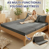 Winzoo Convertible Sofa Bed Couch, 78’’ Oversized 4-in-1 Boneless Couches with Removable Armrests Backrest, Corduroy Futon Sofa Bed, Foldable Mattress Sleeper Sofa for Living Room Bedroom (Grey) Winzoo
