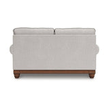 BOWERY HILL Modern/Contemporary Polyester Beige Finish Loveseat BOWERY HILL