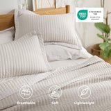 Bedsure Quilts King Size - King Quilt Bedding Set Bedspread Coverlet Comforter, Lightweight Corduroy Pattern Bedspread, 3-Piece Set with 106"x96" Coverlet & 2 Pillow Shams, All-Season Soft Microfiber Bedsure