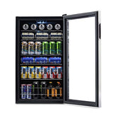 NewAir Mini Refrigerator and Cooler - 177 Mini Cans or 126 Regular Can - Drink Dispenser with Adjustable Shelves and Glass Door - Mini Fridge for Wine, Beer or Soda- Ideal for Dorm, Office, Bar NewAir