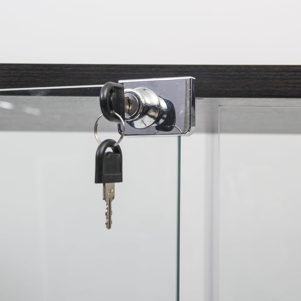 Maotifeys 64" Glass Cabinet, 4 Shelves Glass Display Cabinet with LED Lights, Glass Storage Cabinet with 2 Doors, Curio Cabinet Toy Organizers Rack, Display Shelf, Kids Bookshelf for Bedroom, Black Maotifeys