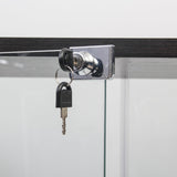 Maotifeys 64" Glass Cabinet, 4 Shelves Glass Display Cabinet with LED Lights, Glass Storage Cabinet with 2 Doors, Curio Cabinet Toy Organizers Rack, Display Shelf, Kids Bookshelf for Bedroom, Black Maotifeys