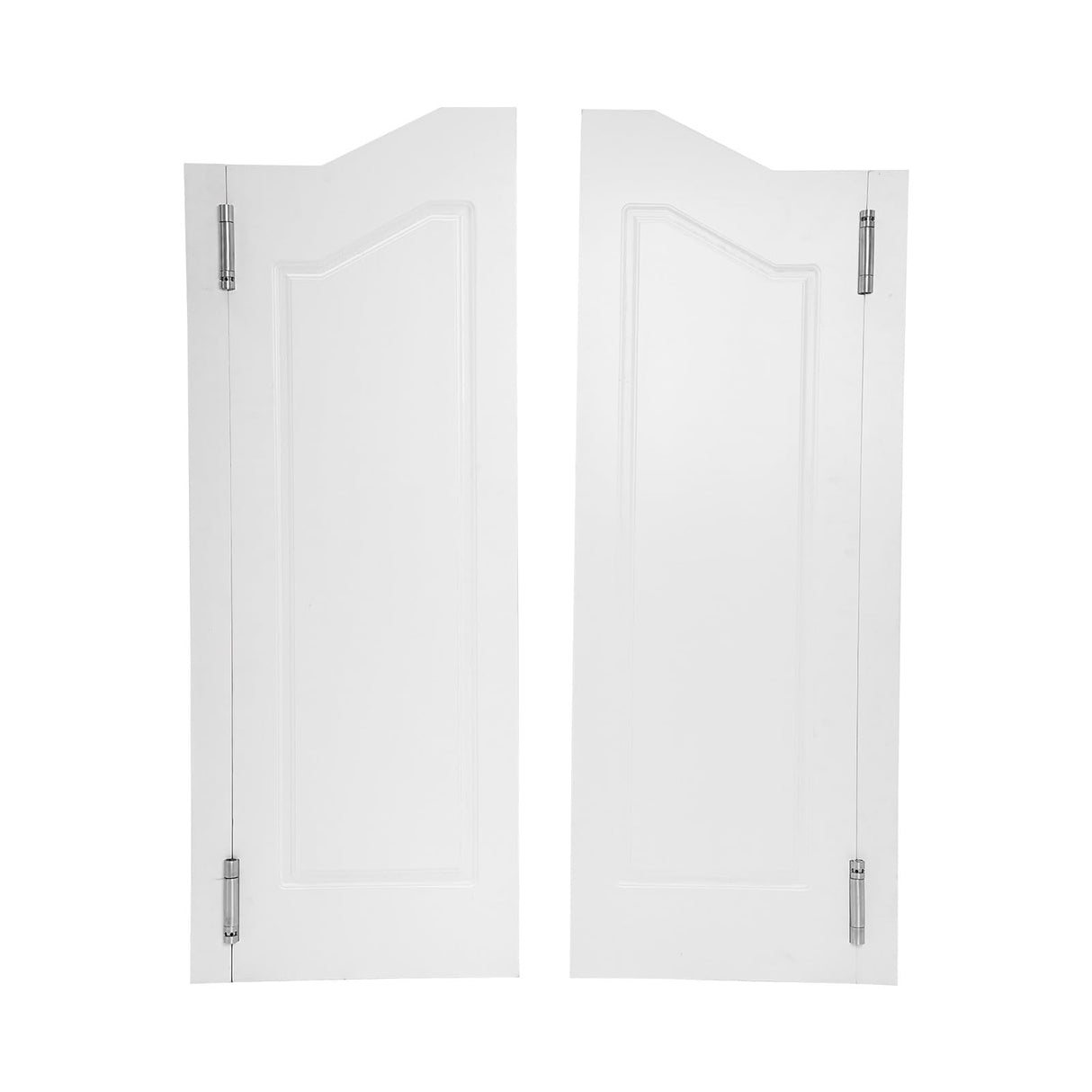 Swinging Doors Cafe Doors, Cafe Saloon Doors, Interior Wood Door Swing Door with Metal Hinges, Bar Saloon Swinging Doors for Kitchen Stairs Bedroom Entrance Partition (White A, 31.9x41.93in) Pinelicorn
