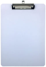 Clipboard Dry Erase Surface 9'' x 12.5'' Letter Size Low Profile Clip Whiteboard Single (Pack of 1) Trade Quest