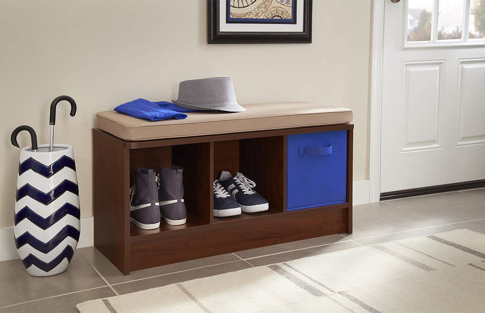 ClosetMaid 1309 3-Cube Storage Bench, Dark Cherry ClosetMaid