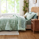 Kozyhvn Full Size Comforter Set 7 Pieces, Sage Green, Cute Floral Bed in a Bag Full Boho, Soft Fluffy Bedding Sets with Comforter, Sheets, Pillowcases & Shams, All Seasons Kozyhvn