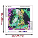 DIY 5D Diamond Art by Number Kits, Tinker Bell Fairy Angel Pretty Fairies Round Full Drill Acrylic Embroidery Cross Stitch Arts Craft Supply for Home Wall Decor Adults 11.8x11.8 inches Better Selection