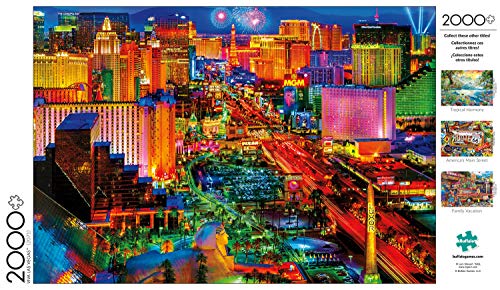 Buffalo Games - Viva Las Vegas - 2000 Piece Jigsaw Puzzle - WoodArtSupply